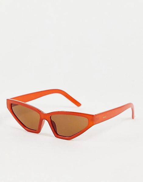 Nali – Cat-Eye-Sonnenbrille im Retrostil in Orange-Braun günstig online kaufen