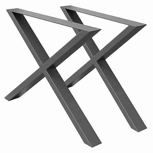 ECD Germany Tischbein 2x Tischbeine X-Design günstig online kaufen