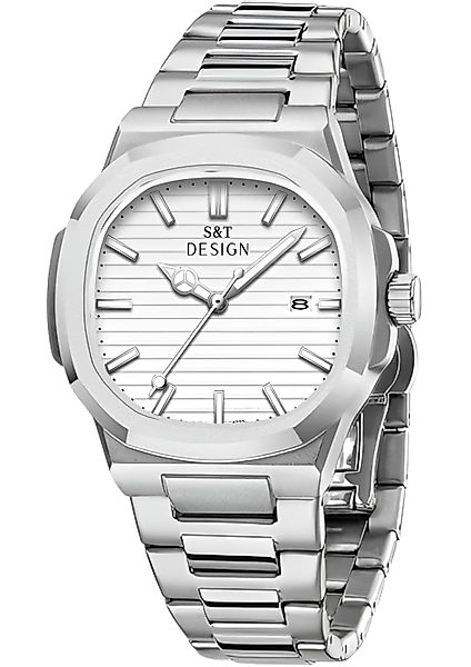 S&T Design Quarzuhr Herren Uhr Edelstahl günstig online kaufen