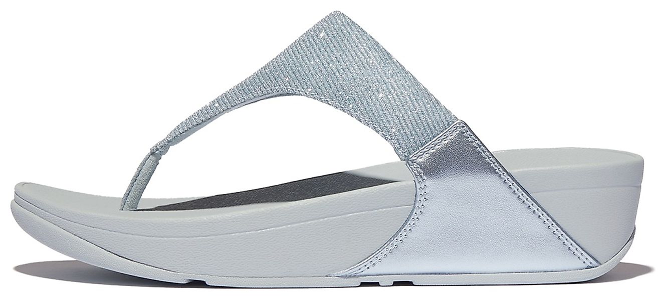 Fitflop Zehentrenner "LULU SHIMMERLUX TOE-POST SANDALS", Keilabsatz, Sommer günstig online kaufen