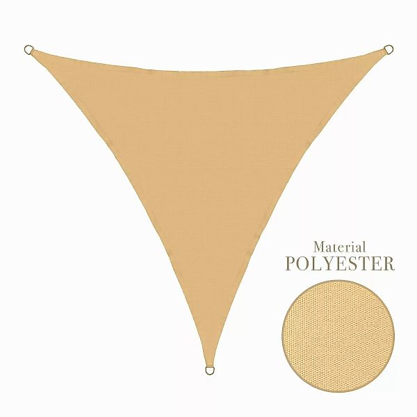 anndora Sonnensegel Tarp 3,6x3,6x3,6m Sonnenschutz, (Sandfarben), günstig online kaufen