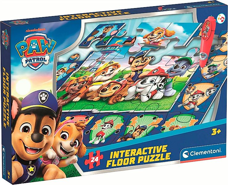 Clementoni® Puzzle Quiz-Bodenpuzzle - Paw Patrol, 24 Puzzleteile, Made in E günstig online kaufen