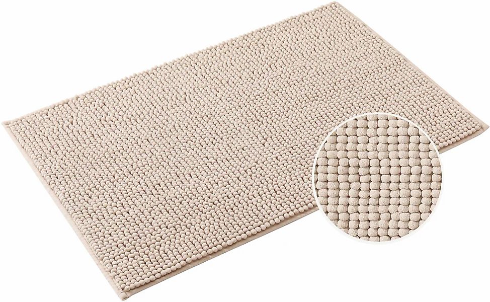 my home Badematte "Vanessa Chenille, Badvorleger, Badezimmer Teppich, Dusch günstig online kaufen
