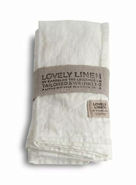 Lovely Linen Servietten & -ringe Lovely Serviette Leinen off-white (1 Stück günstig online kaufen