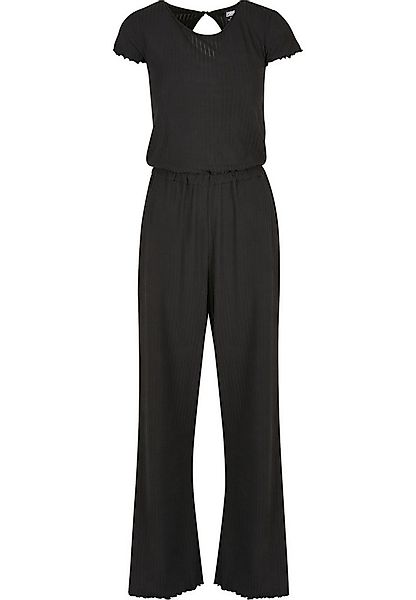 URBAN CLASSICS Jumpsuit Urban Classics Damen Ladies Rib Wid Leg Jumpsuit (1 günstig online kaufen