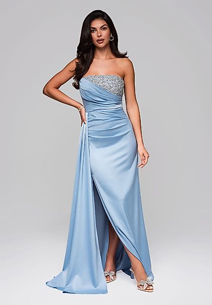 OMBRE Abendkleid Elegantes Abendkleid mit Glitzerbustier günstig online kaufen