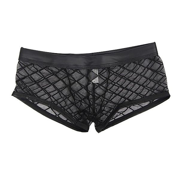 Lau-Fashion Boxershorts Boxershorts Transparent Netz Slip Lack Leder Wetloo günstig online kaufen