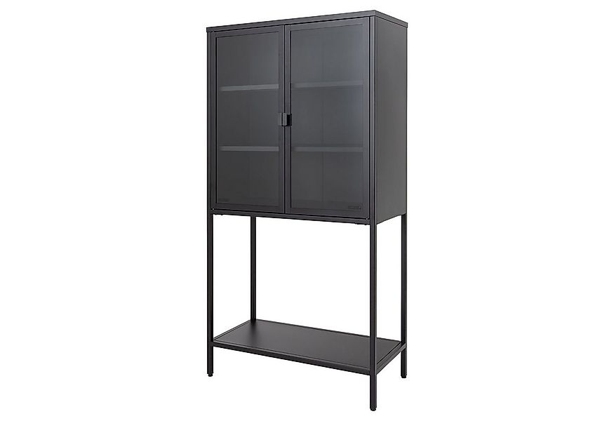 riess-ambiente Vitrine DURA STEEL 150cm schwarz · Highboard aus Metall & Gl günstig online kaufen