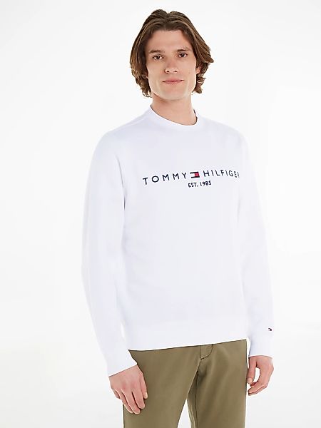 Tommy Hilfiger "TOMMY LOGO SWEATSHIRT mit Rundhals und Stickerei", unifarbe günstig online kaufen