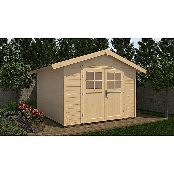 weka Gartenhaus 122 Gr.2 Satteldach Natur 28 mm günstig online kaufen