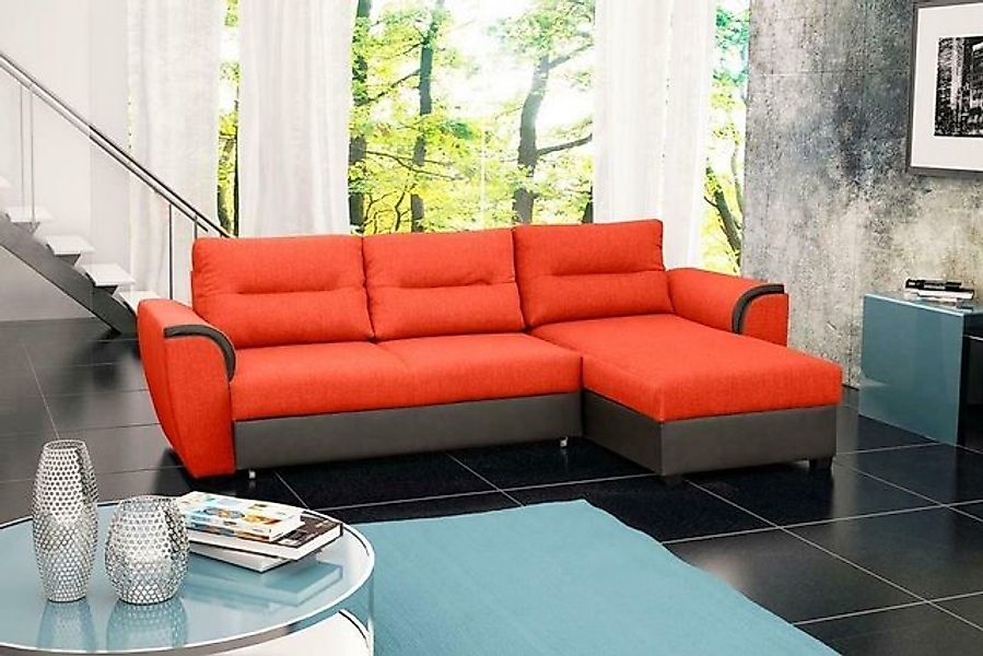 JVmoebel Ecksofa Schlafsofa Eck Sofa Polster Eck Bettfunktion Neu Schlaffun günstig online kaufen