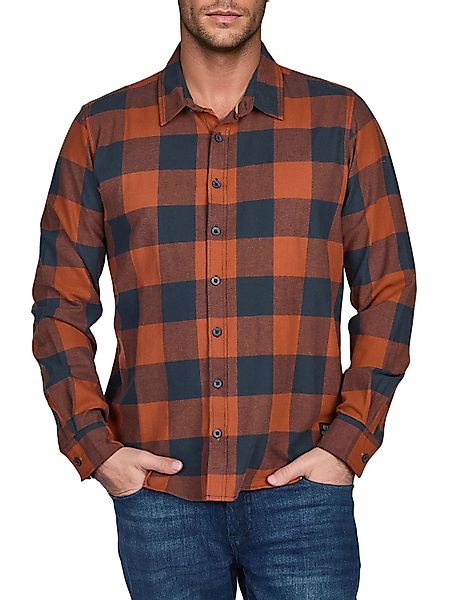 riverso Flanellhemd Herren langarm Kariert Regular Fit RIVArne günstig online kaufen