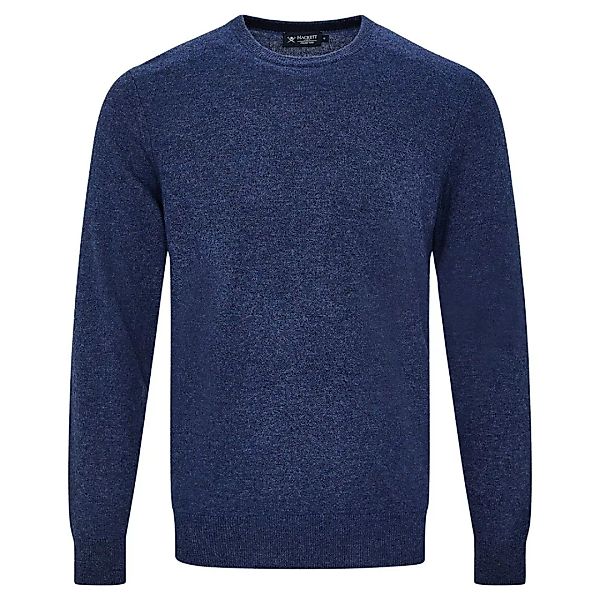 Hackett Wool Cash Mix Rundhalsausschnitt Sweater M Blue günstig online kaufen