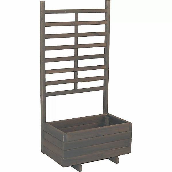 Gaspo Pflanzkasten Gmunden mit Spalier 140 cm x 68 cm x 37 cm Vintage Grau günstig online kaufen