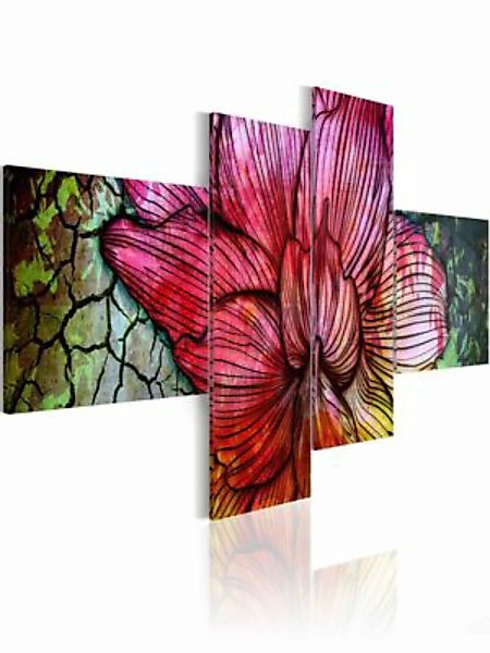 artgeist Wandbild Regenbogen-Blume mehrfarbig Gr. 200 x 90 günstig online kaufen
