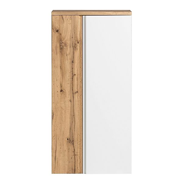 Held Möbel Midischrank Ancona 65 cm matt Weiß-Wotaneiche günstig online kaufen