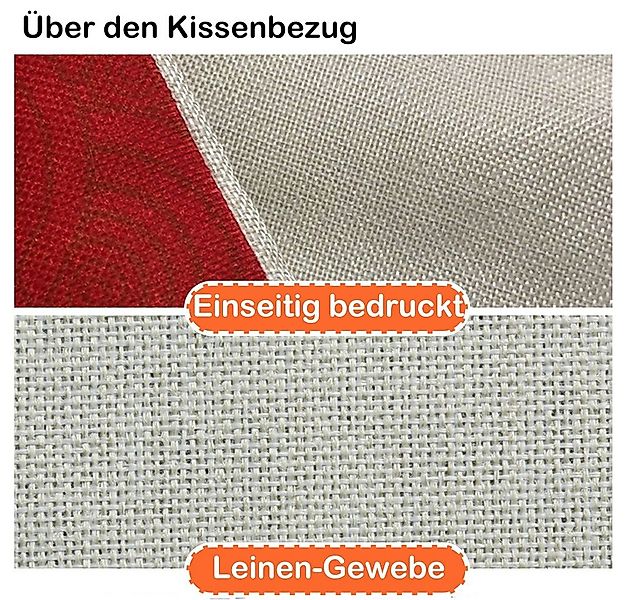 Sunicol Kissenbezug Leinen Kissenbezüge, 45x45, 4er Set, für Sofa Gartenbet günstig online kaufen