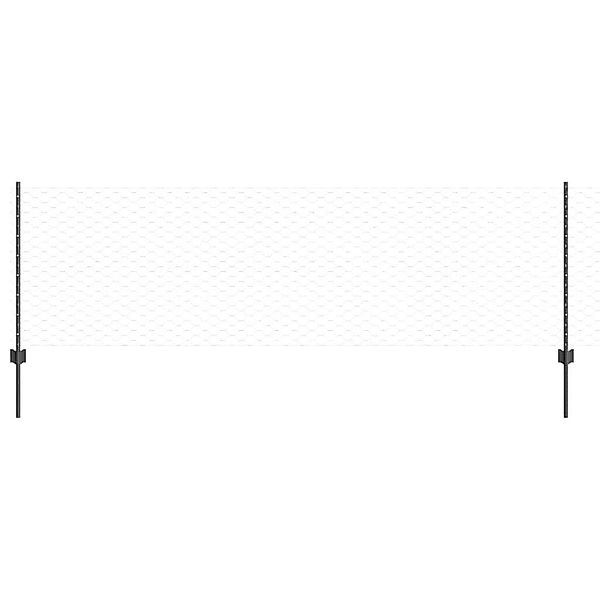 vidaXL Gartenzaun Zaun mit Pfosten Grau günstig online kaufen