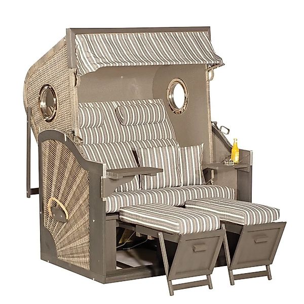 Natur24 Gartenstrandkorb Rustikal 410 Z Special EditionxL 2-Sitzer Spot Gre günstig online kaufen