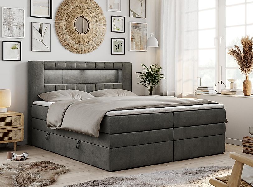 MKS MÖBEL Boxspringbett GOLD 5 KING günstig online kaufen
