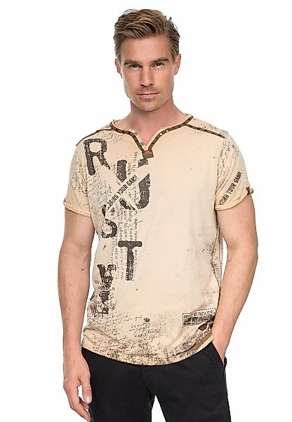 Rusty Neal T-Shirt im Used-Look günstig online kaufen