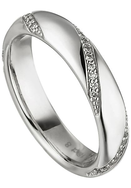JOBO Fingerring "Ring mit 40 Diamanten", 585 Weißgold günstig online kaufen