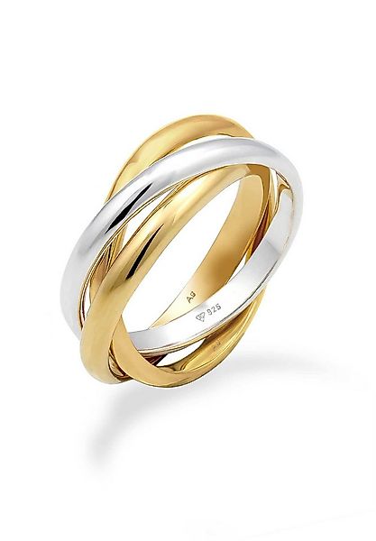 Elli Fingerring Wickelring Trio Trini Basic Schmuck Geschenk 925 Silber, Ri günstig online kaufen