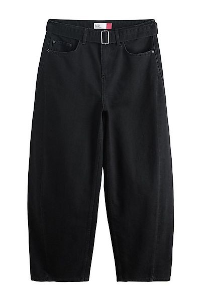 Next Weite Jeans Jeans mit Barrel-Bein und Gürtel (1-tlg) günstig online kaufen