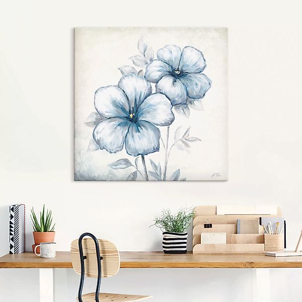 Artland Wandbild »Blauer Mohn«, Blumen, (1 St.), als Leinwandbild, Poster, günstig online kaufen