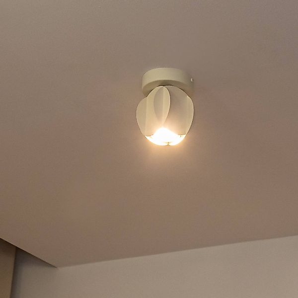 Deckenspot GAMBIT, cremeweiß, Ø 10 cm, Metall, GU10 günstig online kaufen