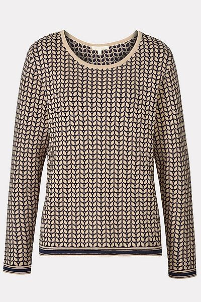 Himalaya Clothing Strickpullover Pullover Damen mit Blattdesign - Feinstric günstig online kaufen