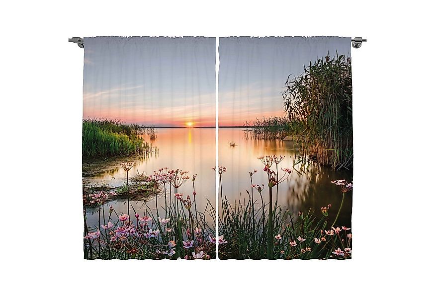 Abakuhaus Gardine Schlafzimmer Kräuselband Vorhang mit Schlaufen und Haken, günstig online kaufen