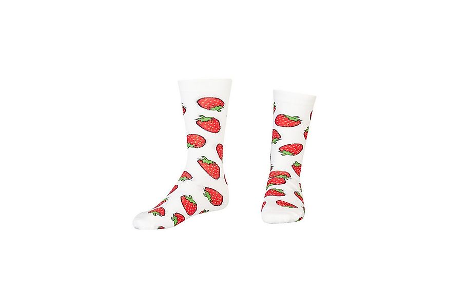 AbgeStrumpft Freizeitsocken Abgestrumpft Socken Erdbeere (1 Paar, 1-Paar, 1 günstig online kaufen