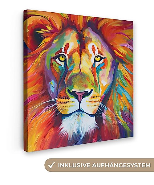 OneMillionCanvasses® Leinwandbild Löwe - Tiere - günstig online kaufen