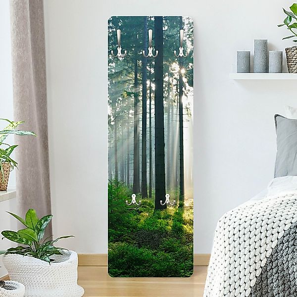 Wandgarderobe Holzpaneel Enlightened Forest günstig online kaufen