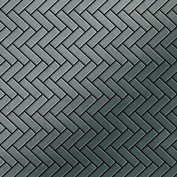 ALLOY Mosaik Fliese Massiv Metall Rohstahl Gewalzt Grau 1,6mm Stark Herring günstig online kaufen