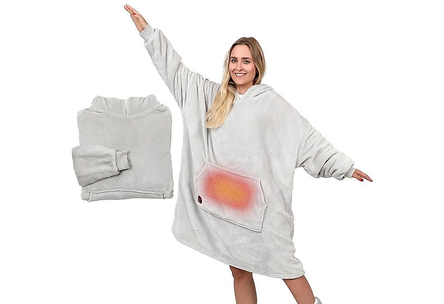 Wohndecke Deckenhoodie beheizbar, Decke mit Ärmeln, Decke zum anziehen, Nor günstig online kaufen