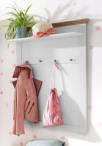 OTTO home Garderobenpaneel "Binz" aus einer schönen Holzoptik, mit vier Hak günstig online kaufen