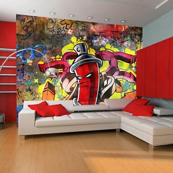 artgeist Fototapete Graffiti monster mehrfarbig Gr. 250 x 193 günstig online kaufen