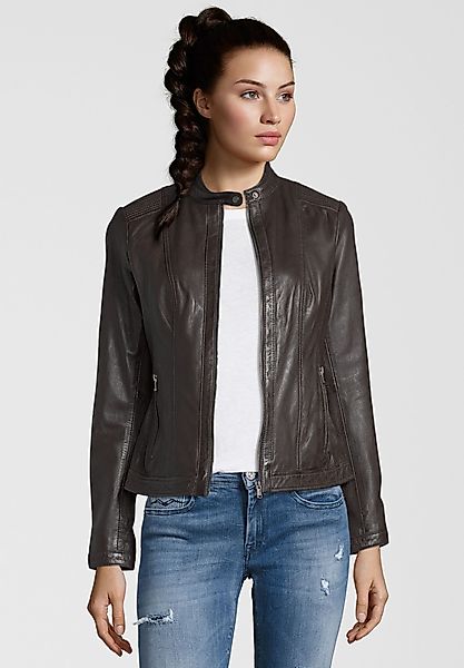 7eleven Lederjacke URSULA (1-St) mit Stehkragen günstig online kaufen