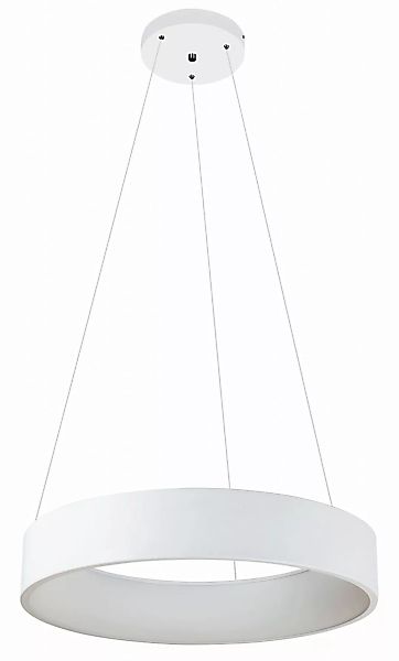 LED Pendelleuchte Weiß Ø 60 cm Adeline günstig online kaufen