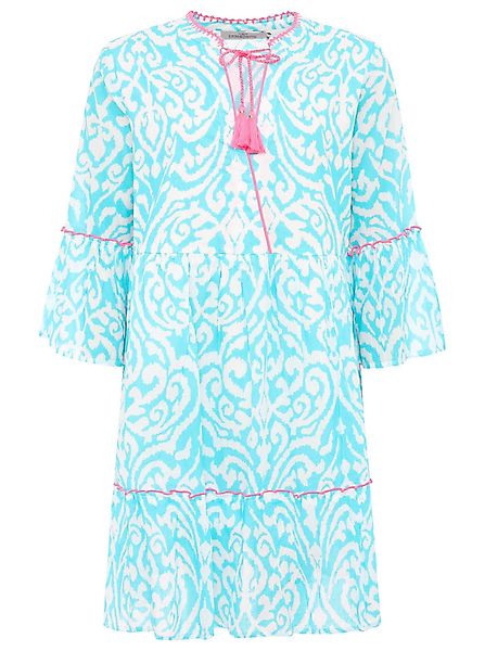 Zwillingsherz Sommerkleid "Kleid "Ornamente"", mit Tasseln, Trompeten Ärmel günstig online kaufen