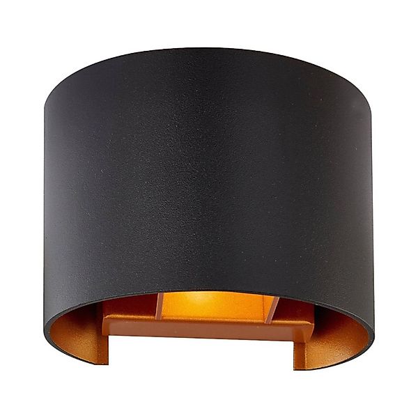 Arcchio Wandleuchte Wandlampe Innen Zuzana 9621852 Modern in Schwarz aus Al günstig online kaufen