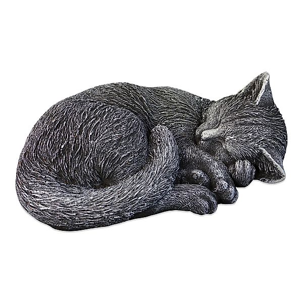 gartendekoparadies.de Gartenfigur Schlafende Katze, Steinfigur, H. günstig online kaufen