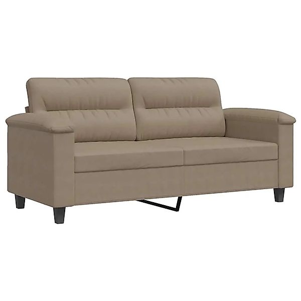 vidaXL 2-Sitzer-Sofa Taupe 140 cm Mikrofasergewebe 359561 günstig online kaufen