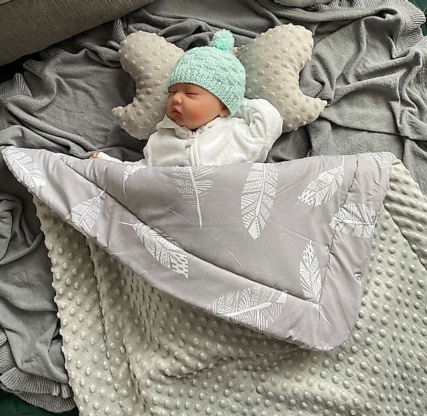 Babydecke Warm, Mittelwarm BAUMWOLLE/MINKY Babydecke 80x100 günstig online kaufen