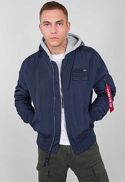 Alpha Industries Funktionsjacke Fliegerjacke MA-1 TT Custom mit Kapuze navy günstig online kaufen