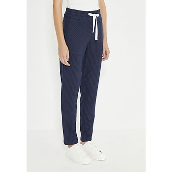 Just Like You  Hosen Marineblau gestreifte Strickhose günstig online kaufen