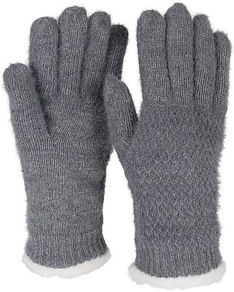 styleBREAKER Strickhandschuhe Strickhandschuhe mit Reiskornmuster und Fleec günstig online kaufen