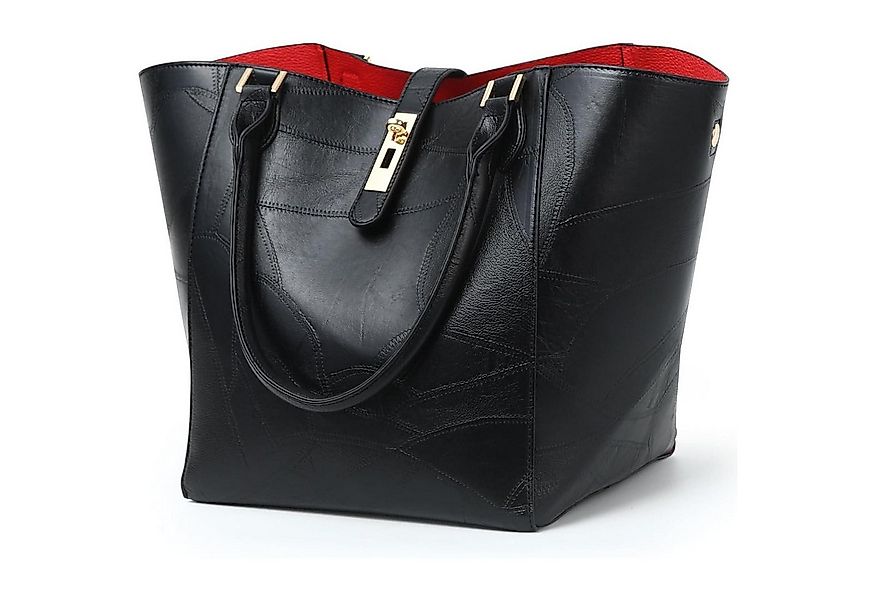 LuxusKollektion Henkeltasche Shopper Tasche Damen Groß Leder Handtasche Wor günstig online kaufen